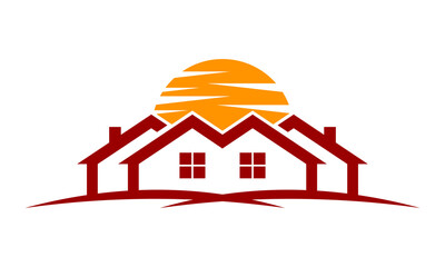 real estate property icon vector logo