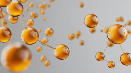 Abstract image of interconnected molecules, symbolizing scientific and technological advancements