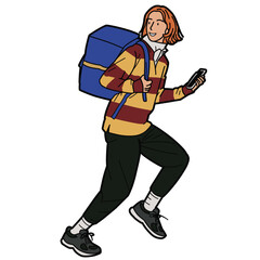 Stylish People Illustration in Casual  and Lifestyle Concept