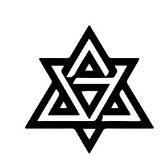 Four Triangles Diamond Symbol Vector