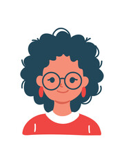vector illustration girl portrait art