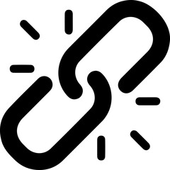 chain link icon vector sign 