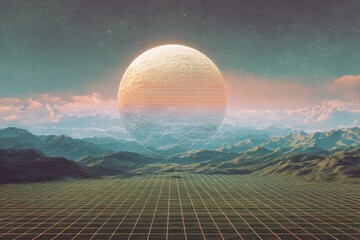 sunrise over the mountains