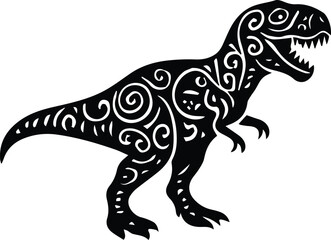 Dinosaur Mandala  | Dino Design | T-Rex  Cut File | Prehistoric Jurassic  Animal design
