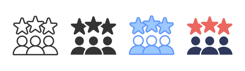 Talent icon set multiple style collection