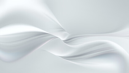 Elegant Abstract Design With Flowing Waves on a White Background