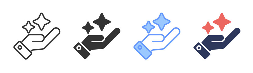 Opportunity icon set multiple style collection