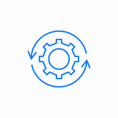 performance tuning blue icon sign vector