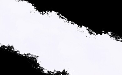 White watercolor ink paint splash black background abstract texture artistic brush grunge colorful for business flyer template