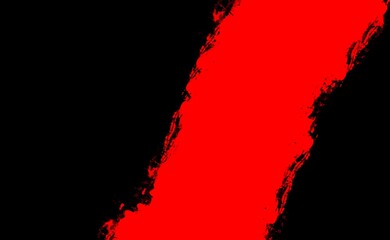 Red watercolor ink paint splash black background abstract texture artistic brush grunge colorful for business flyer template