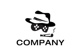 abstract mafia game vector logo design