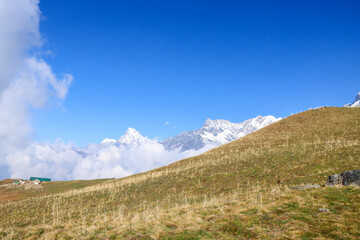 Fototapeta premium mountain landscape with blue sky