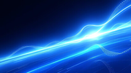 Abstract blue background with lines