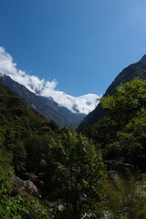 Obraz premium mountain landscape with clouds