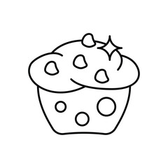 Muffin icon clean and modern vector illustration