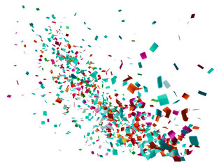 PNG Colorful confetti paper background celebration decoration
