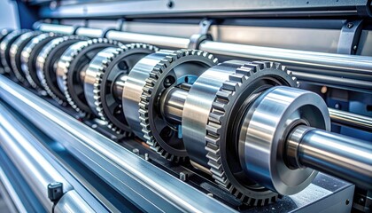Fototapeta premium Industrial Gears and Rollers