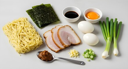 Freshly fried egg and bacon on a white plate for a healthy breakfast meal