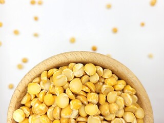 Little pieces of split peas, culinary ingredient
