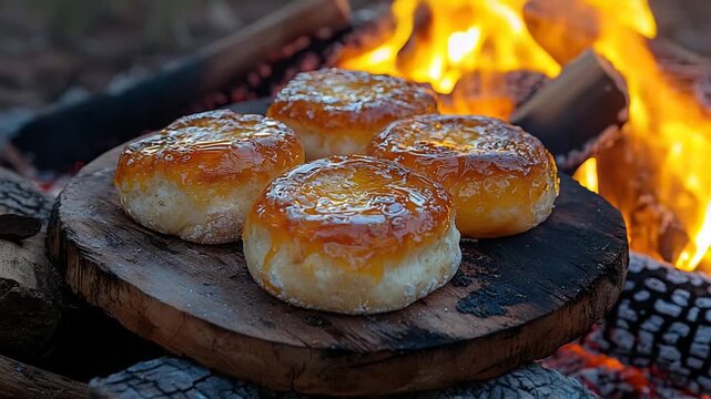 entral australia outback, damper and golden syrup orbit video