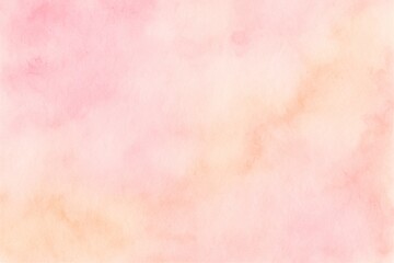 Obraz premium Soft pink and peach watercolor background with gentle pastel texture. Perfect for design, art, and creative projects.