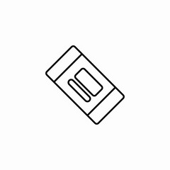 eraser office supply icon sign vector