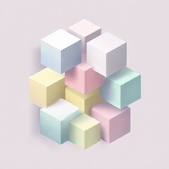 Fototapeta premium abstract colorful cubes