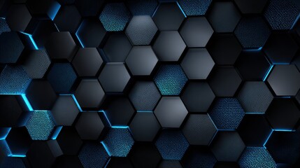 Stunning futuristic background with glowing blue geometric pattern for modern tech designs and dynamic visual effects, adding sleek sophistication to any project