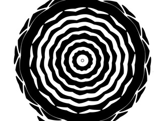 Fototapeta premium Minimal Black and White Round Border Background for Elegant Modern Templates