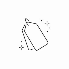 shiny retail pricetags icon sign vector