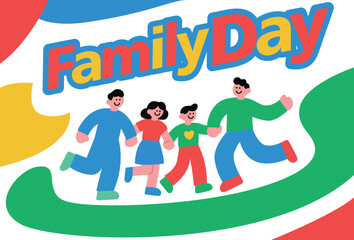 Colorful Family Day Logo Vector
