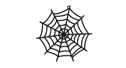 Dark and Spooky Black Spider Web Decoration for Halloween