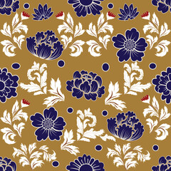 ikat Abstract Ethnic art.Seamless pattern in tribal, folk embroidery, and Mexican style. Aztec geometic  art ornament print. Design for carpet, Vector seamless pattern. Cover,wallpaper, wrapping.