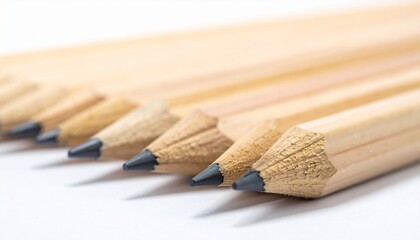 Ten sharpened colored pencils fanned out with tips facing forward, featuring black, gray, red, orange, yellow, and blue hues, natural wood casings, highlighting texture and creative potential.