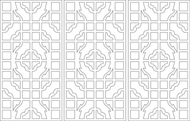 Obraz premium vector sketch illustration silhouette design background pattern ethnic traditional classic vintage modern 