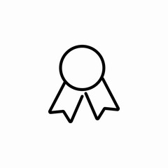 round award ribbon icon sign vector