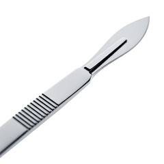 Surgical scalpel isolated on transparent background medical instrument
