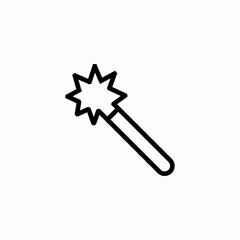 star magic wand icon sign vector