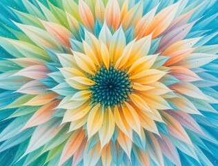 Obraz premium Colorful flower painting creating abstract floral art design