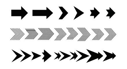 Collection of various arrow icons and pointers.