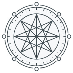 Sacred Geometry Star Symbol Abstract Design Element