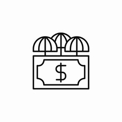 financial security protection icon sign vector