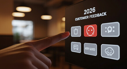 Customer Feedback Interface with Options for 2026 Data Collection