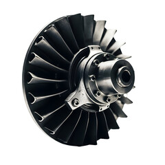 Turbine engine component detailed metallic close up