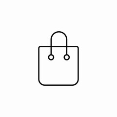 paper shopping bag icon sign vector