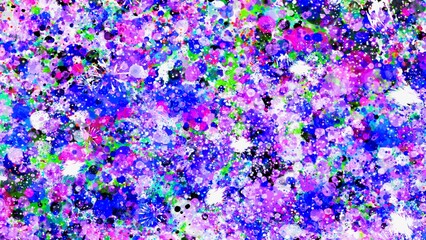 芸術的な飛び散ったカラフルな素材 スプラッシュ 背景素材 16:9サイズ