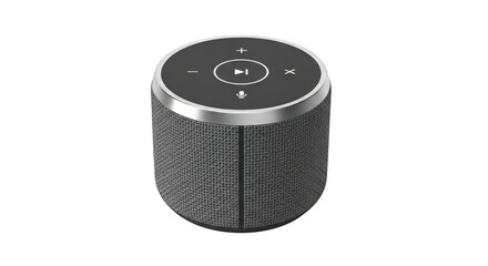 Portable speaker isolated on transparent background