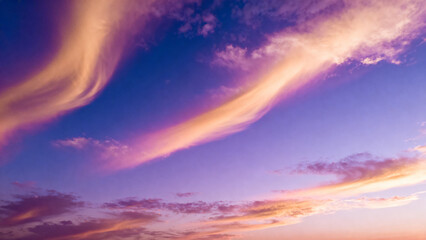 SunsetSkyWithColorfulWispyClouds