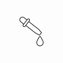 dropper pipette icon icon sign vector