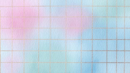 Soft pastel abstract with gold veins. AI image